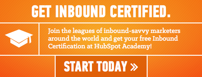hubspot academy inbound certification