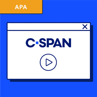 APA C-SPAN citation