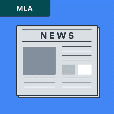 MLA newspaper article citation